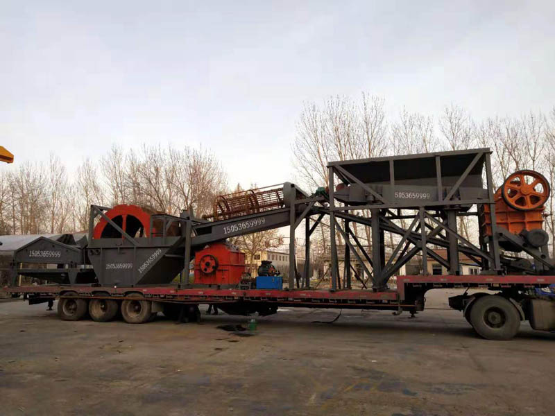 车载移动破碎洗砂车